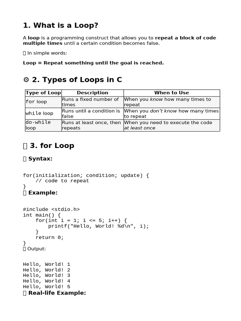 Loops Basic | PDF | Computer Engineering | C++