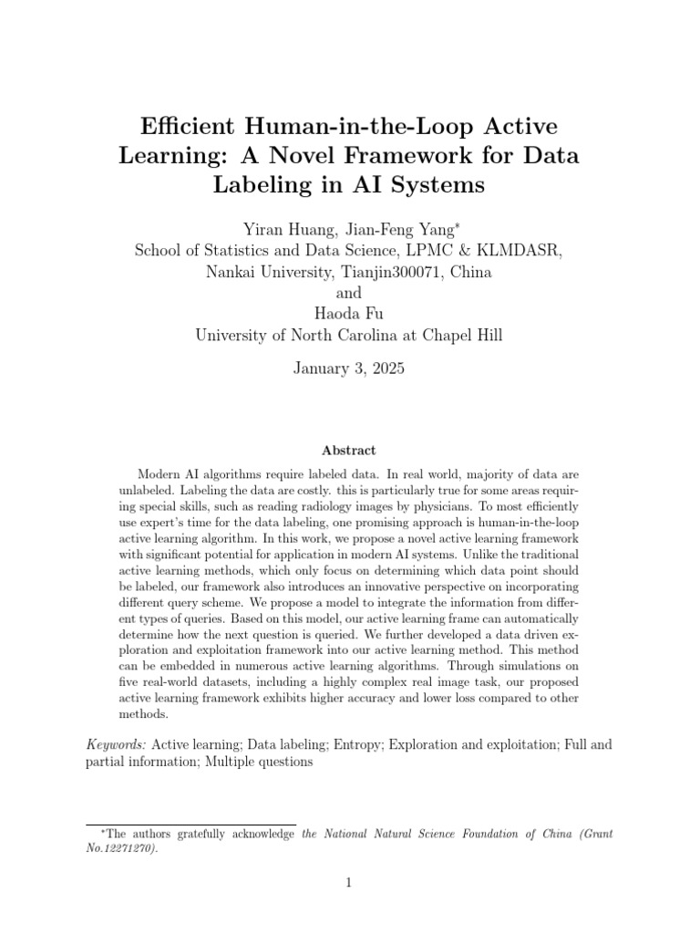 Human-in-the-Loop Active Learning Framework | PDF | Machine Learning ...