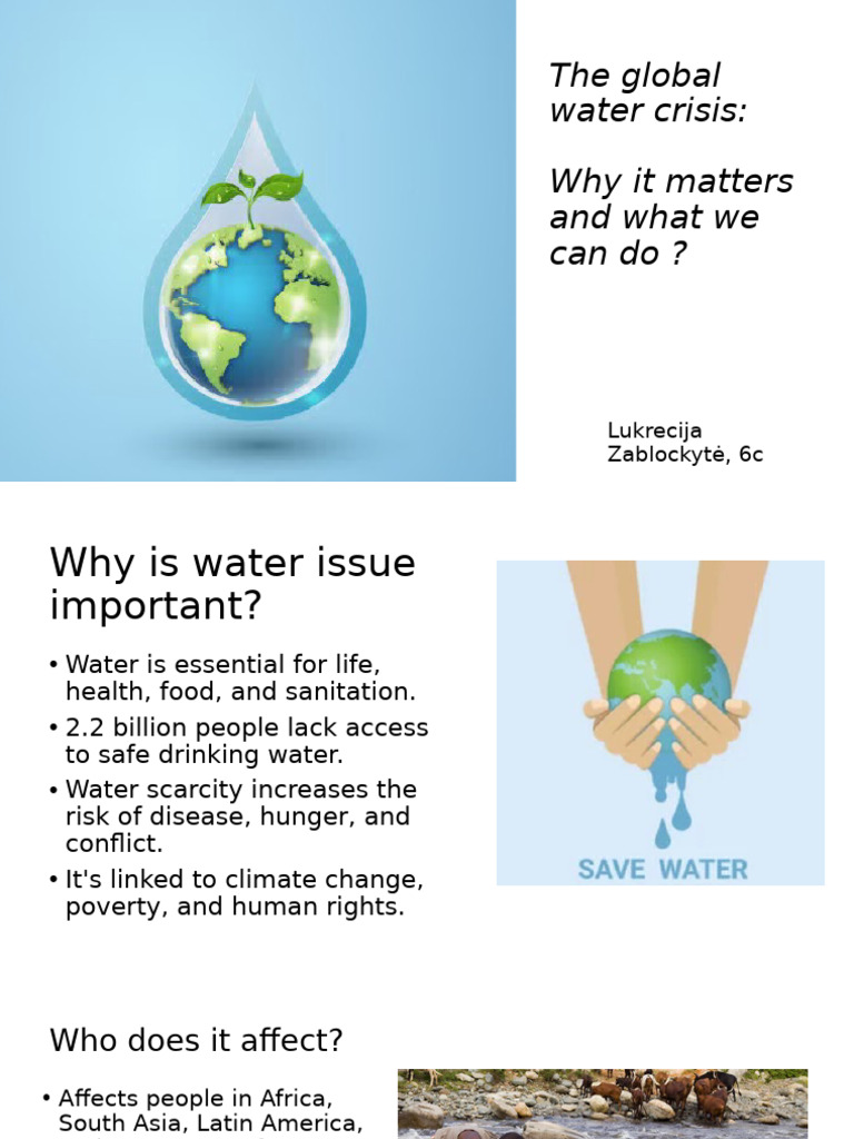 Global Water Crisis: Causes and Solutions | PDF | Water Scarcity | Water