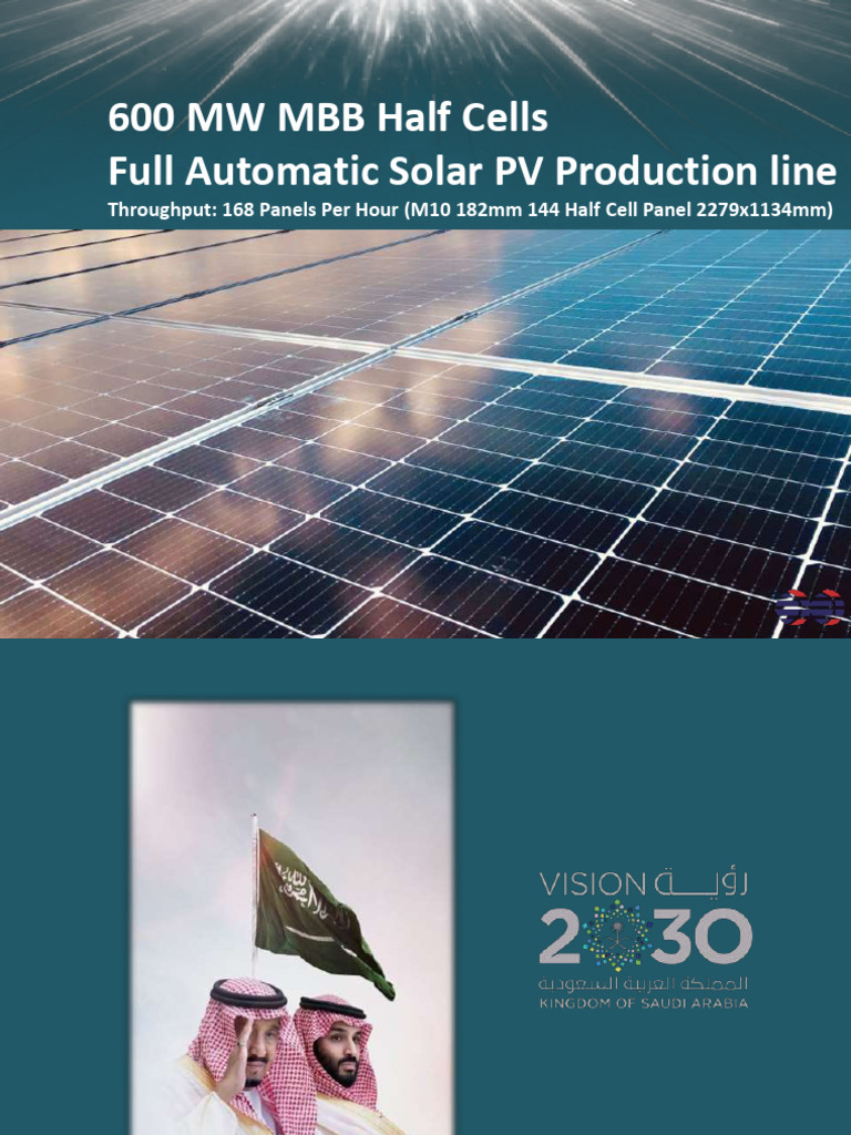 Solar Panel Manu. Plant PPT - 2725-1 | PDF | Solar Power | Solar Cell