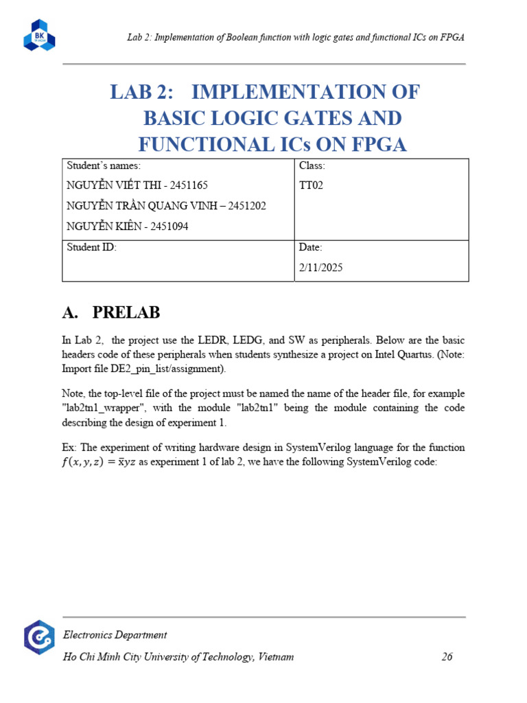 FPGA Boolean Function Implementation | PDF | Logic Gate | Boolean Algebra