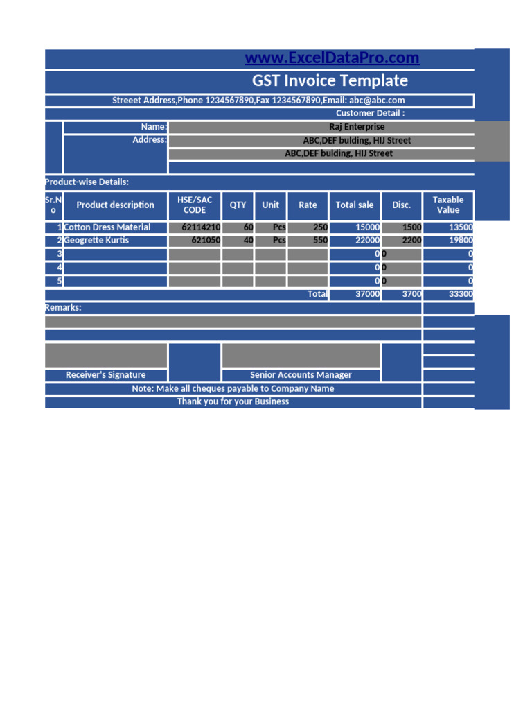invoice 3 | PDF | Taxes | Taxation