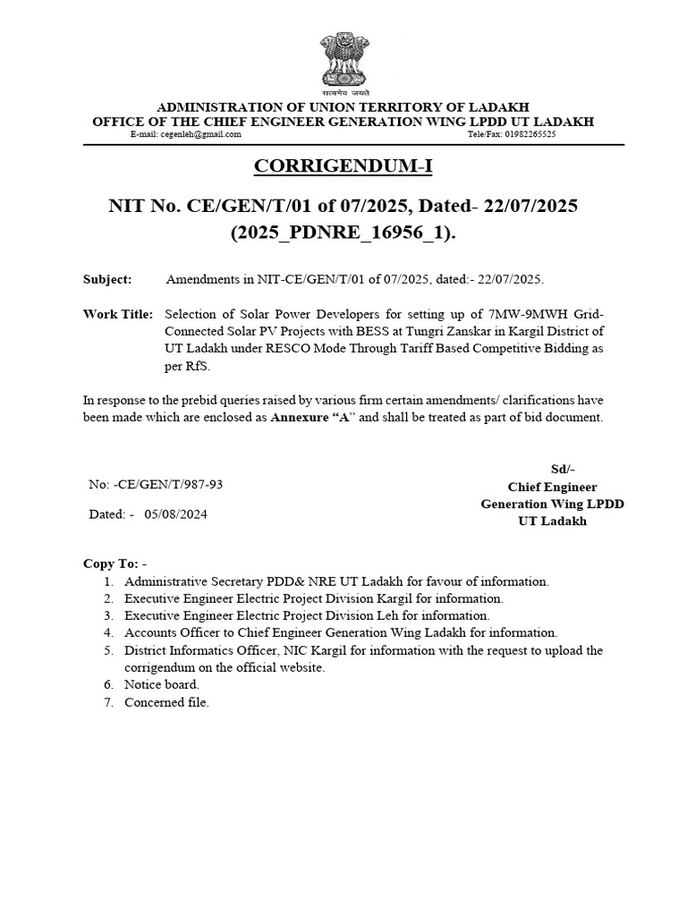 Corrigendum1 (2) | PDF | Electric Power | Energy And The Environment