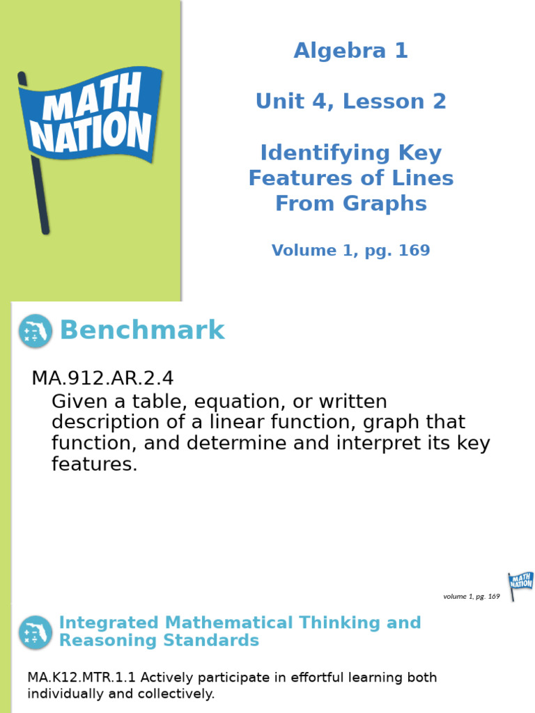 Key Features of Linear Functions | PDF | Function (Mathematics) | Equations