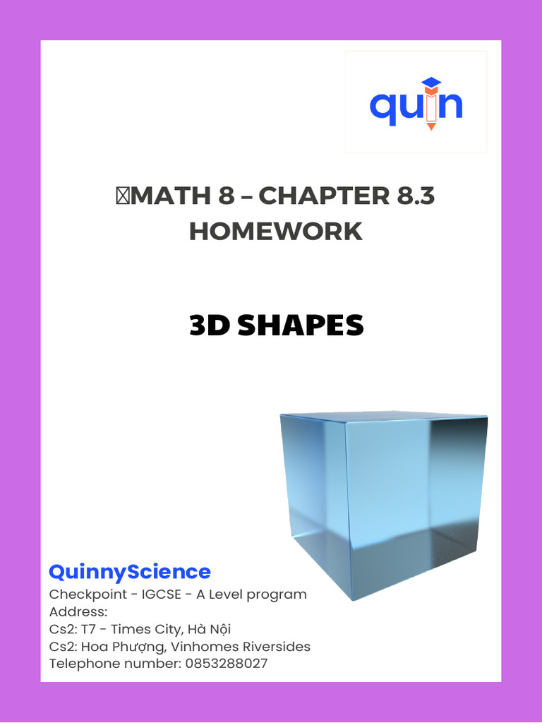 Hw Math 8-Chapter 8.3 | PDF