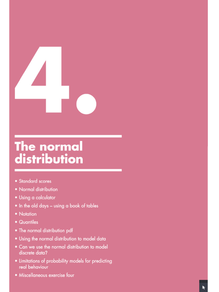 4 The Normal Distribution | PDF