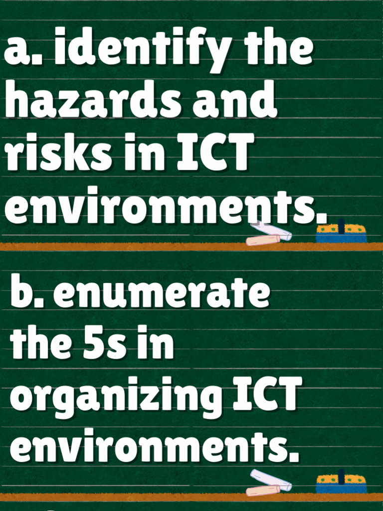 ICT Hazards and 5S Organization Guide | PDF