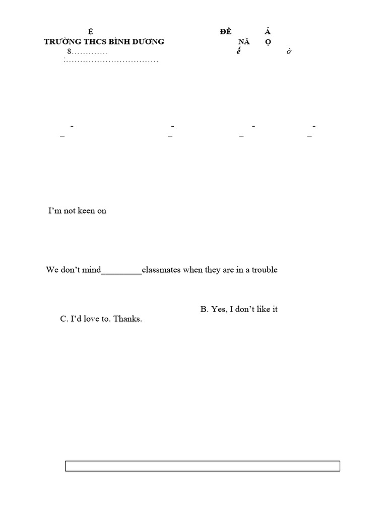 English Test for Grade 8 - October 2024 | PDF | English Language ...
