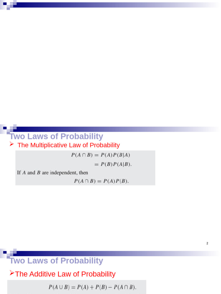 Probability Laws and Examples Explained | PDF | Statistical Theory ...