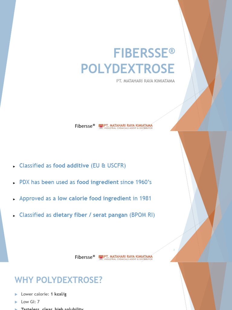 Polydextrose: Benefits & Applications | PDF | Dietary Fiber | Diet ...