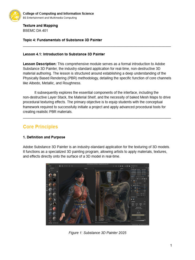 Introduction to Substance 3D Painter | PDF | 3 D Computer Graphics ...