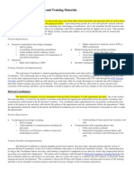 G.1 Job Descriptions and Training Materials: Laboratory Coordinator
