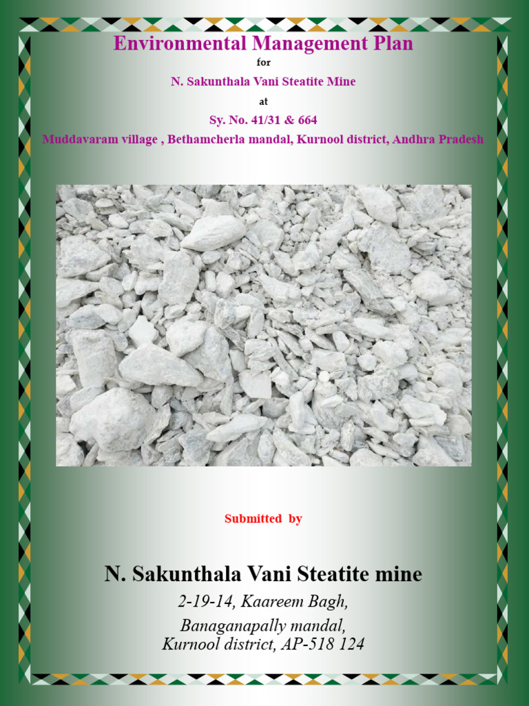 EMP stetate mine | PDF | Mining | Dust