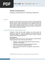 Header Compression: Capacity Calculations For Wireless Networks