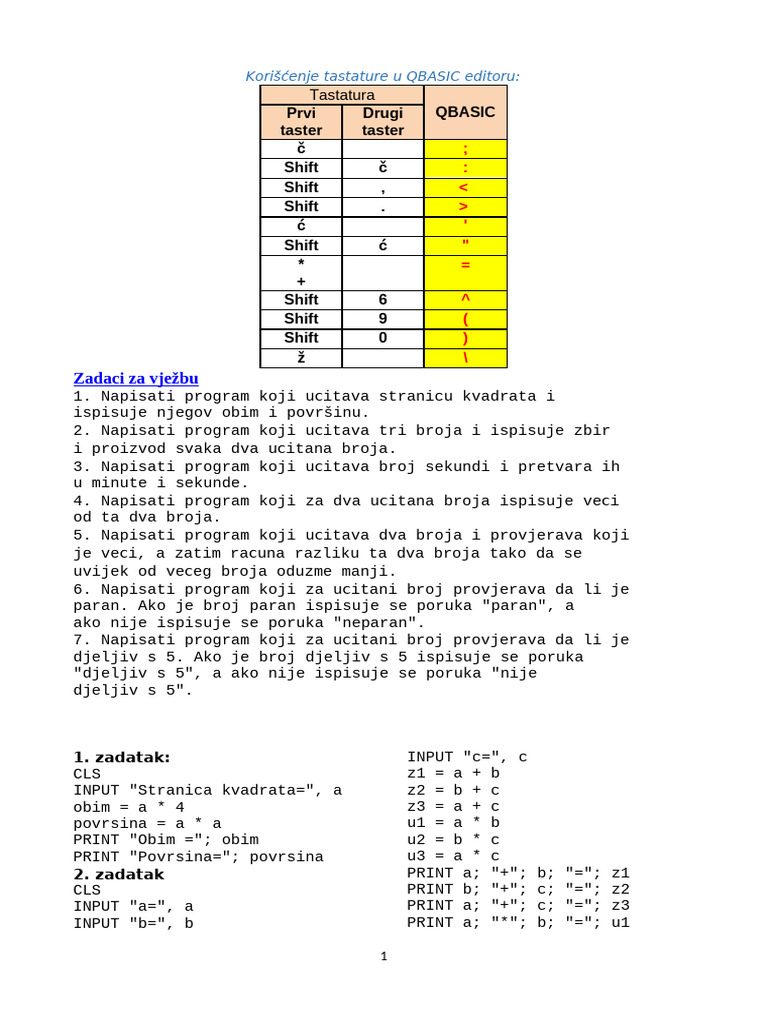 QBASIC | PDF