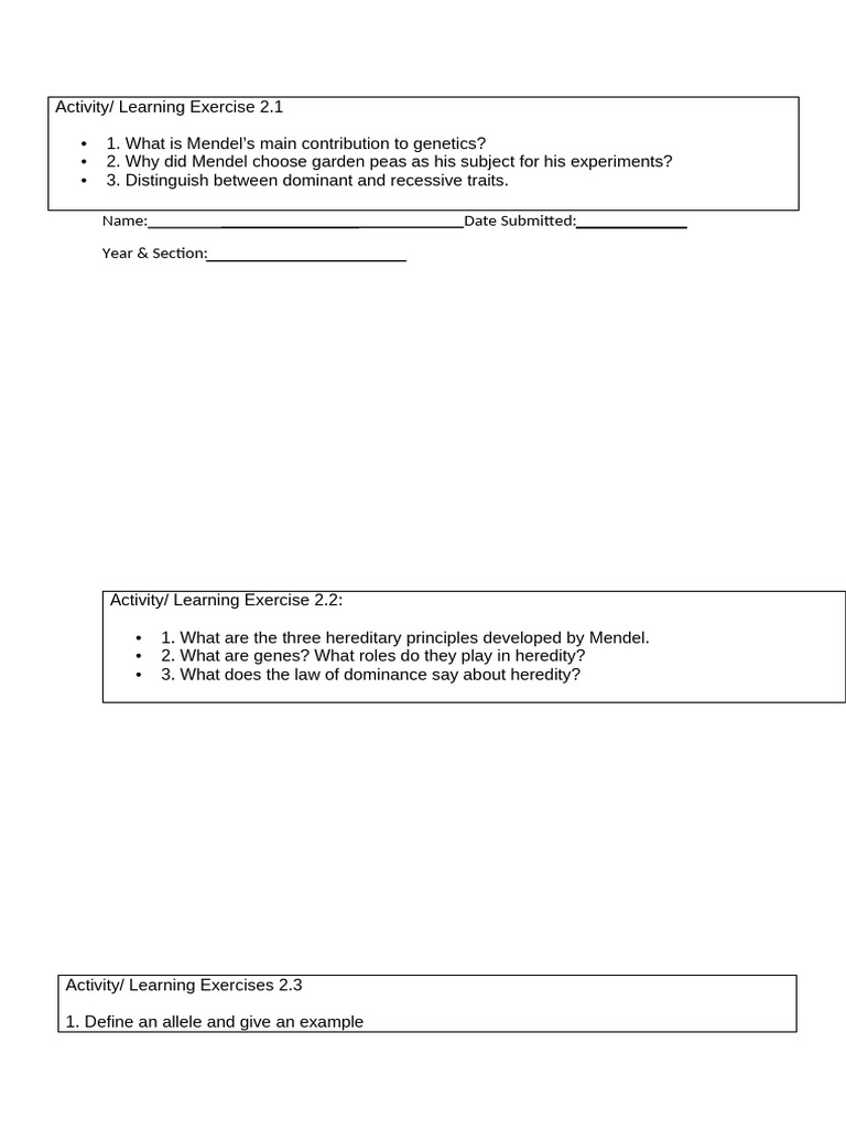 Genetics Module 2 Mndelian Inheritance | PDF | Genotype | Dominance ...