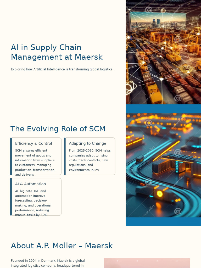 AI Transforming Supply Chain at Maersk | PDF | Artificial Intelligence ...
