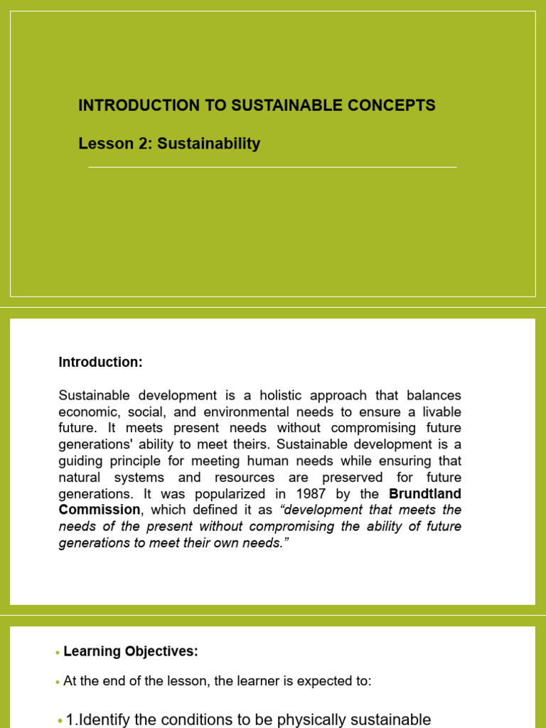 Understanding Sustainable Development Concepts | PDF | Sustainability ...