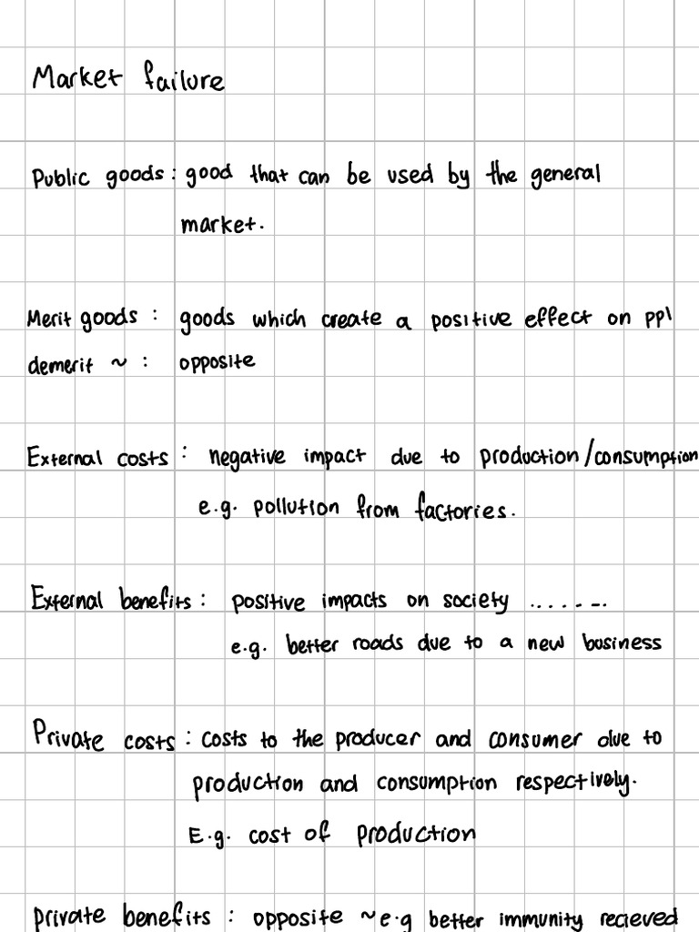 Market Failure & Govt Intervention | PDF