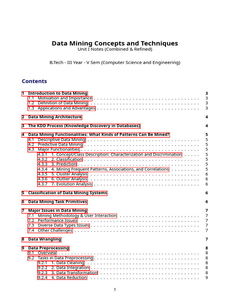 Data Mining Concepts for B.Tech Students | PDF | Support Vector Machine ...