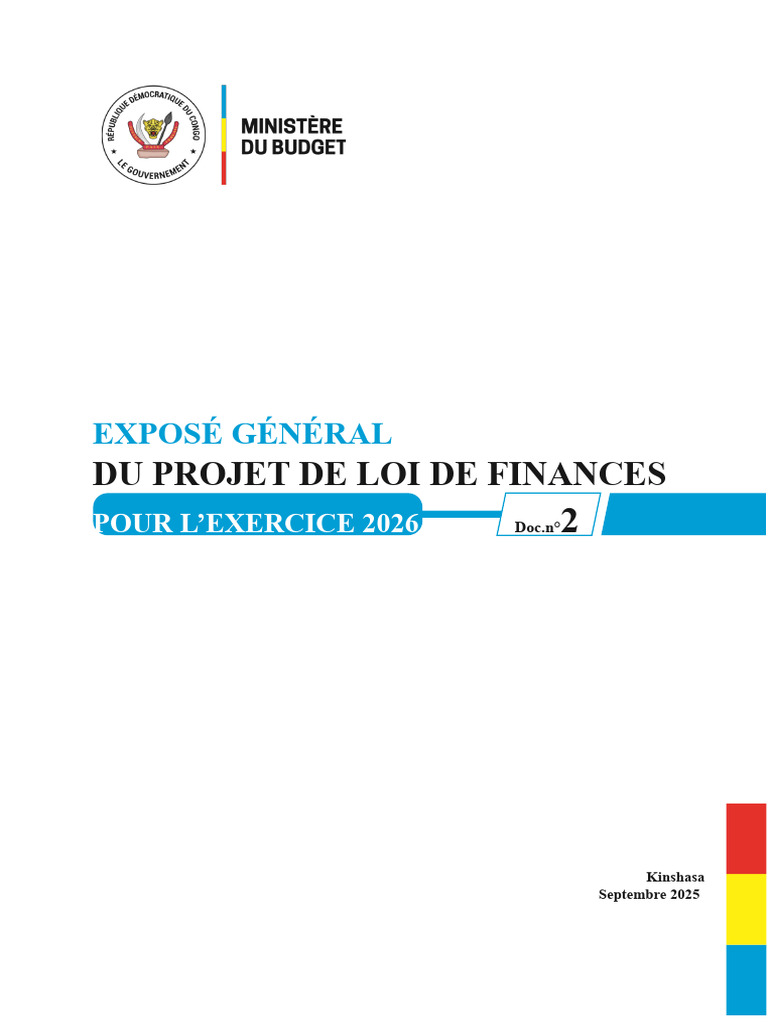 Projet de Loi de Finances 2026 | PDF | Inflation | Politique monétaire