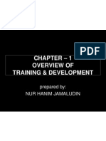 1 Overview of Training & Development: Prepared By: Nur Hanim Jamaludin