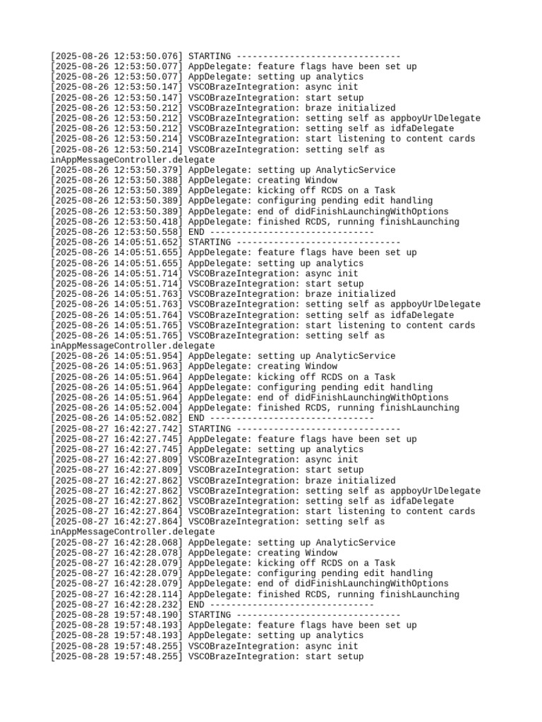 App Launch Log | PDF | System Software | Software