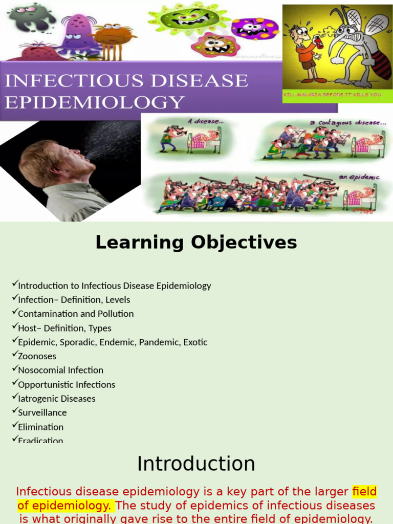 Infectious Disease Epidemiology Guide | PDF | Infection | Epidemics