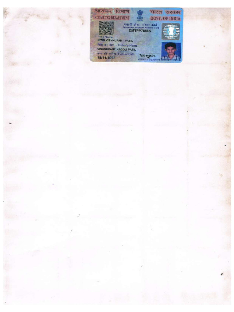 01 - PAN Card | PDF