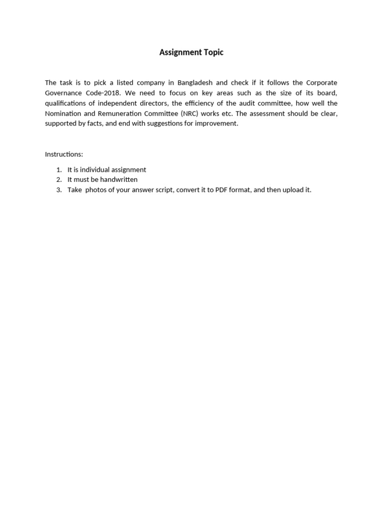 CGS Assignment - Code 2018 | PDF