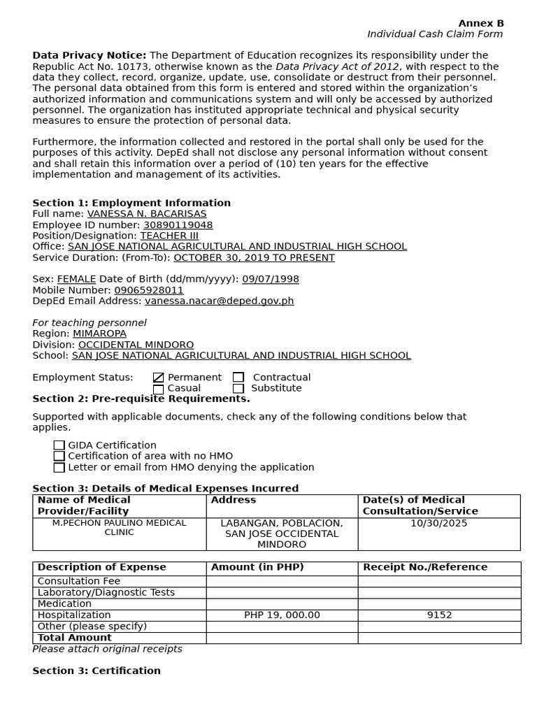 Medical-Allowance-Annex-B | PDF