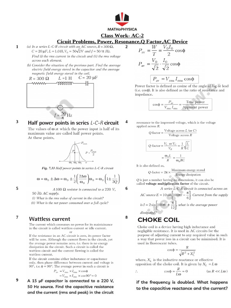 Class Work - AC-2 | PDF