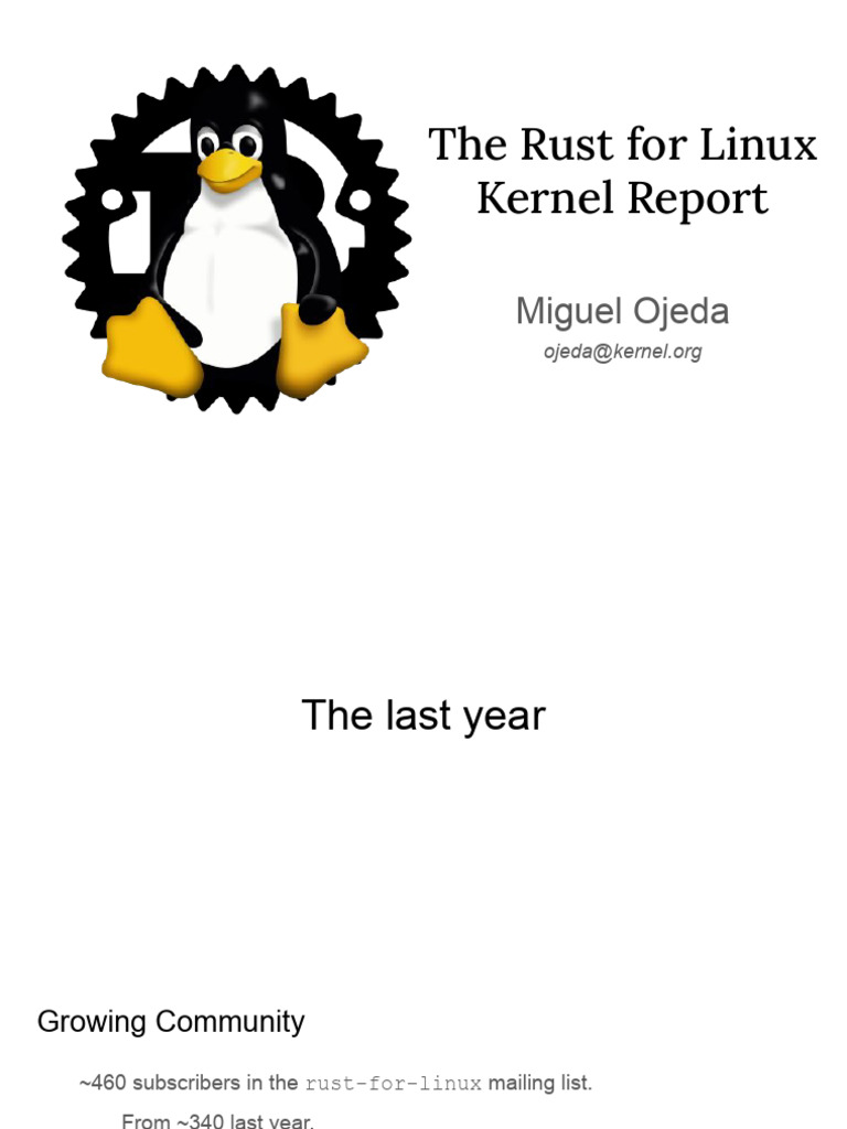 The Rust For Linux Kernel Report | PDF | Linux | Kernel (Operating System)