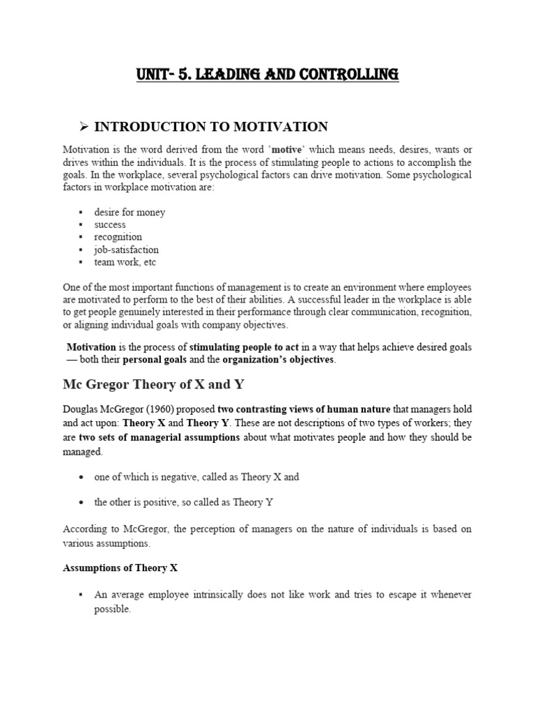Understanding Workplace Motivation | PDF | Leadership | Communication