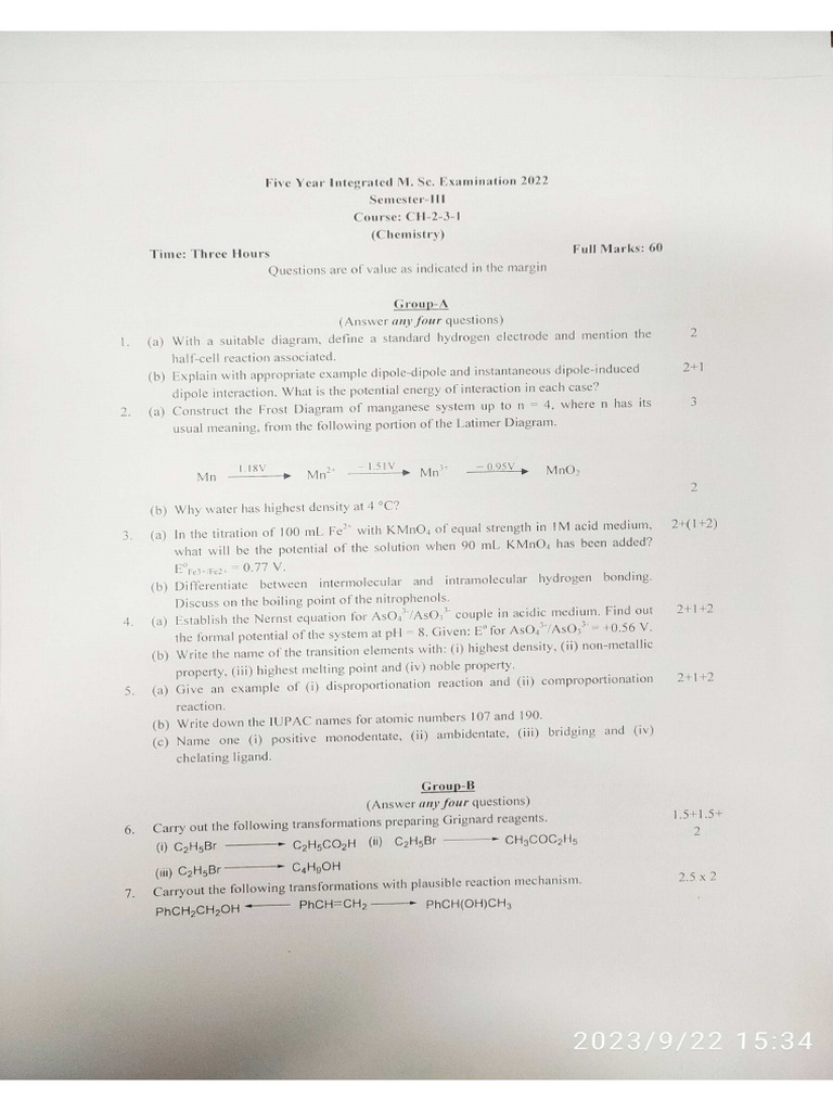 Pyq sem-III 2022-23 | PDF