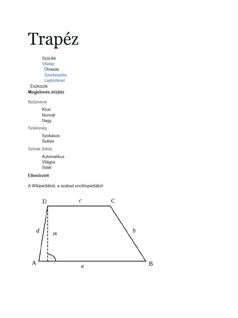 Trapéz | PDF