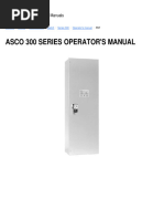 ASCO Series 300 ATS Operator's Manual | PDF | Switch | Relay
