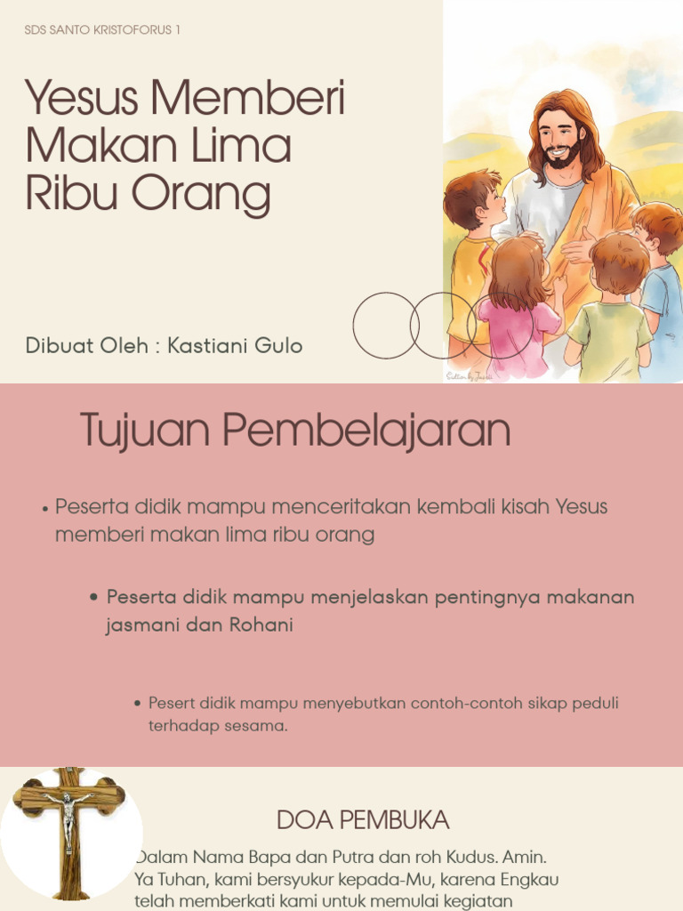 Yesus Memberi Makan 5000 Orang: Pelajaran Berbagi | PDF