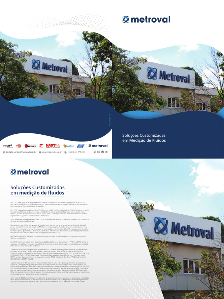 Soluções em Medição de Fluidos Metroval | PDF | Calibração