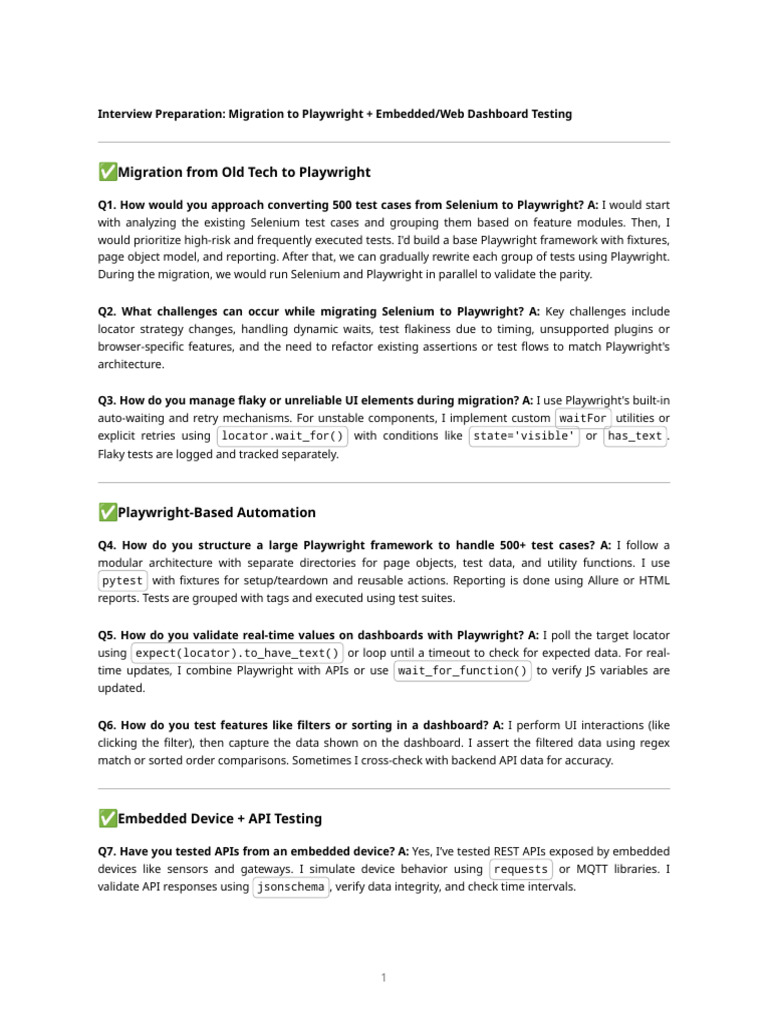 Playwright Migration Qa | PDF | Computer Engineering | Software Engineering