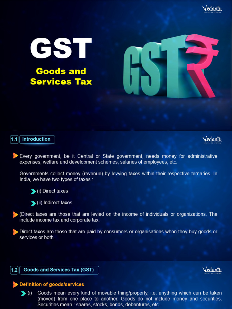 Understanding Goods and Services Tax (GST) | PDF | Taxes | Value Added Tax