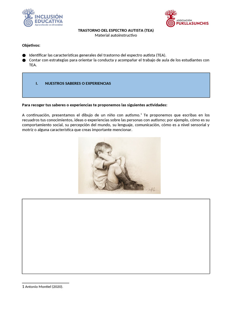 Guía sobre el Trastorno del Espectro Autista | PDF | Autismo | Manual ...