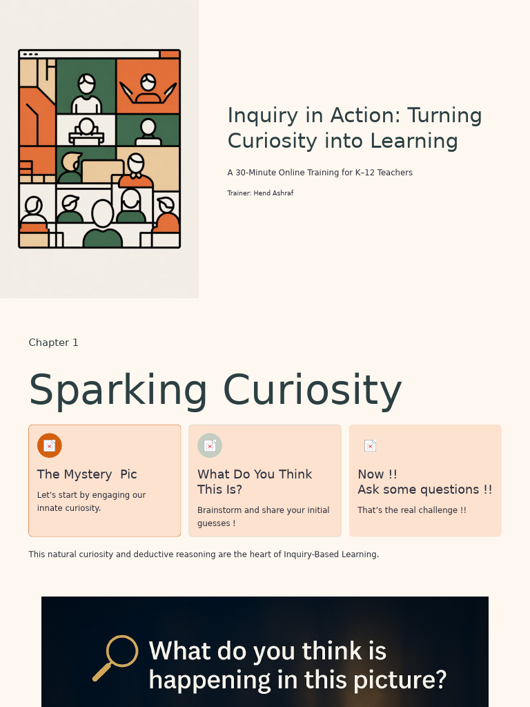 Inquiry-Based Learning for K-12 Teachers | PDF | Inquiry | Inquiry ...