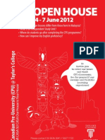 CPU Open House Brochure (June 2012)