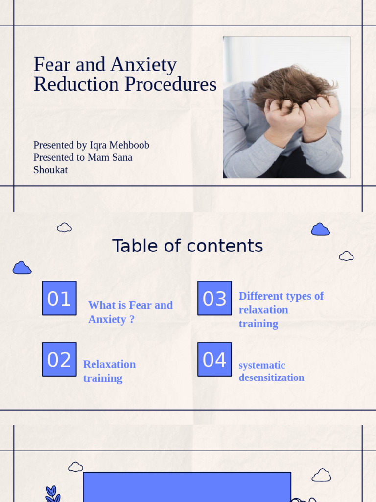 Fear and Anxiety Reduction Techniques | PDF | Fear | Breathing