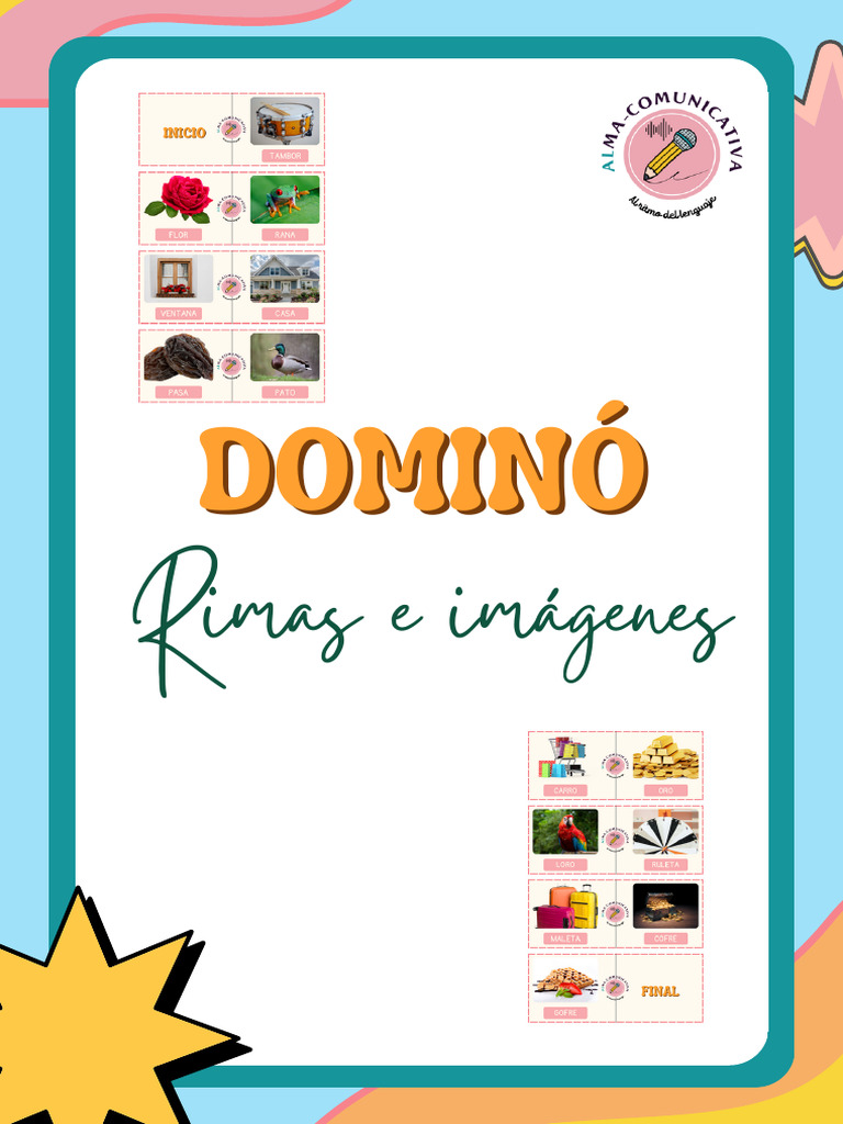 Dominó de Rimas: Instrucciones y Beneficios | PDF