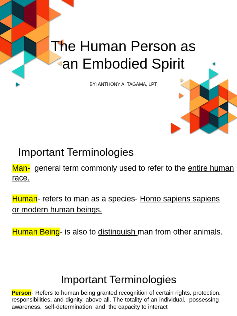 Understanding the Human Person's Essence | PDF | Thought | Philosophy ...