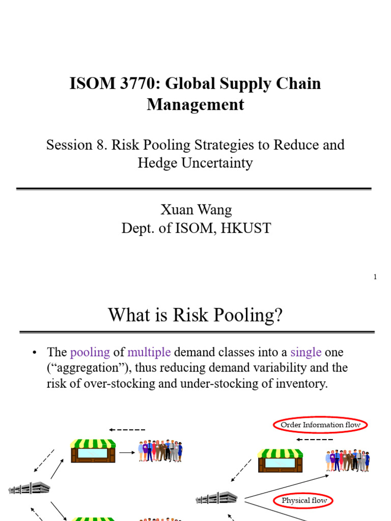 Risk Pooling Strategies in Supply Chain | PDF | Inventory | Demand