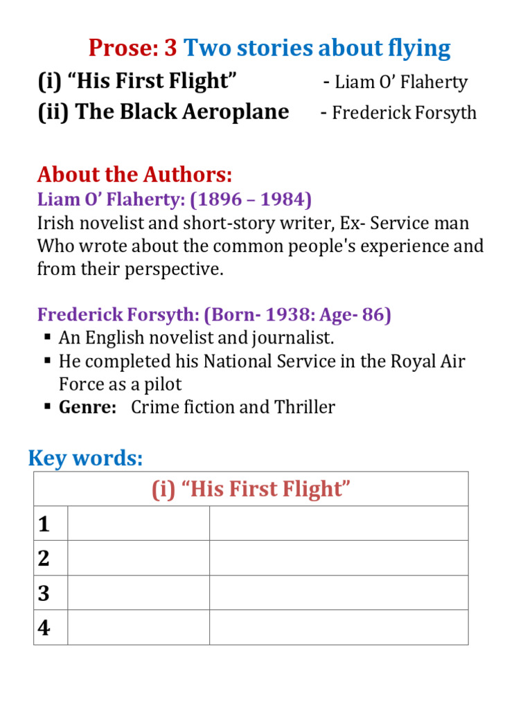 3) Two Stories About Flying | PDF