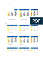 Calendário 2012